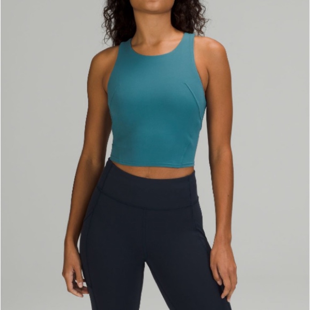 Like new lululemon invigorate tank top teal size 8